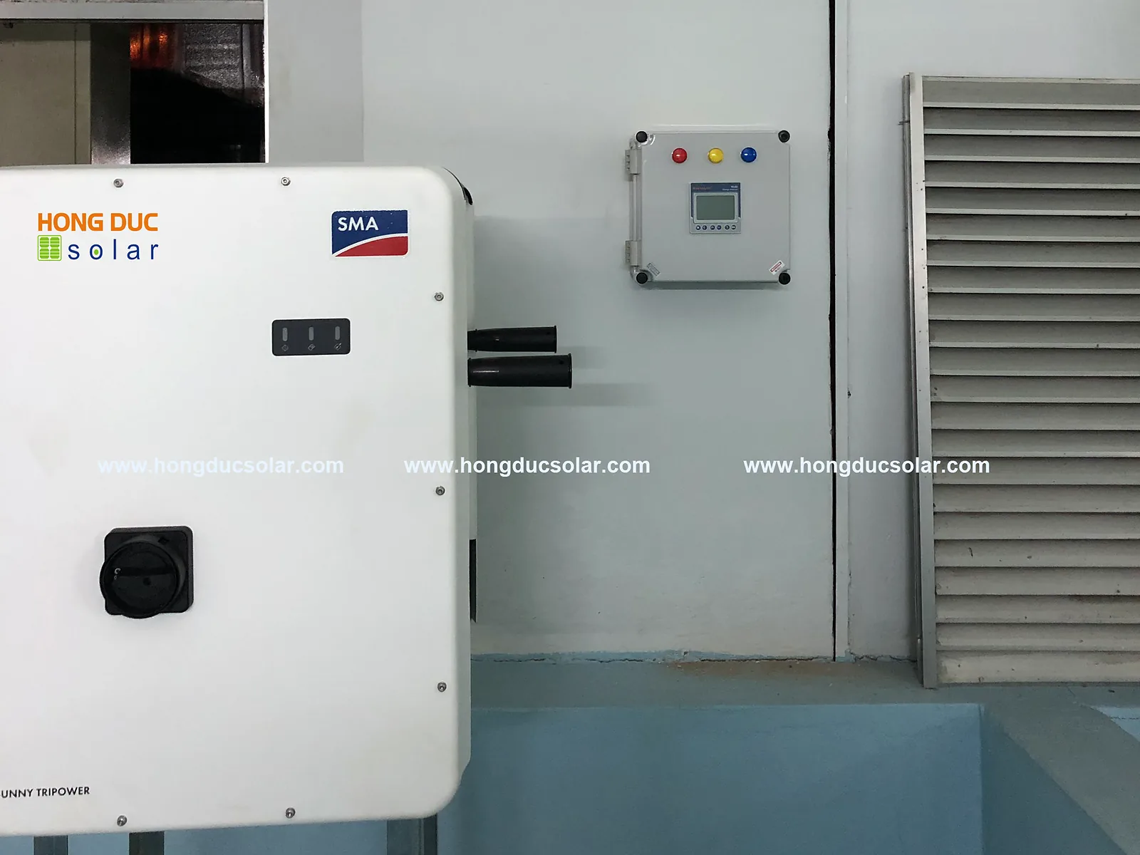 Inverter SMA tại công trình điện mặt trời Hồng Đức Solar
